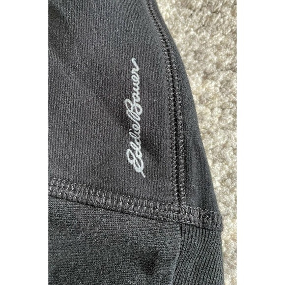 Eddie Bauer Womens M Cardigan Black Open Front Long L1 - Picture 7 of 9